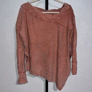 NWOT Free People Oversized To The Right Off The Shoulder Top size XS